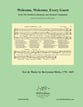 Welcome, Welcome, Every Guest Three-Part Mixed choral sheet music cover